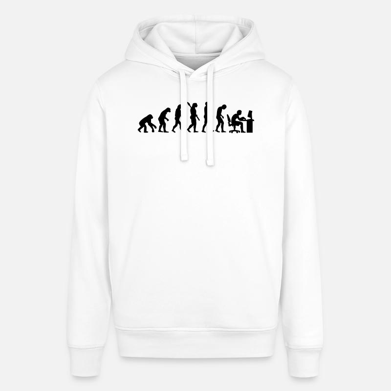 Evolution computer - Stanley/Stella SOUNDER Unisex Hoodie - white
