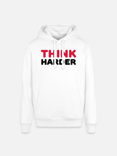 Think harder - Sweat à capuche SOUNDER Stanley/Stella Unisexe - blanc