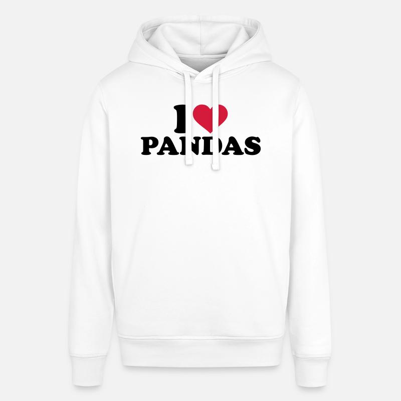 I love Pandas - Sweat à capuche SOUNDER Stanley/Stella Unisexe - blanc