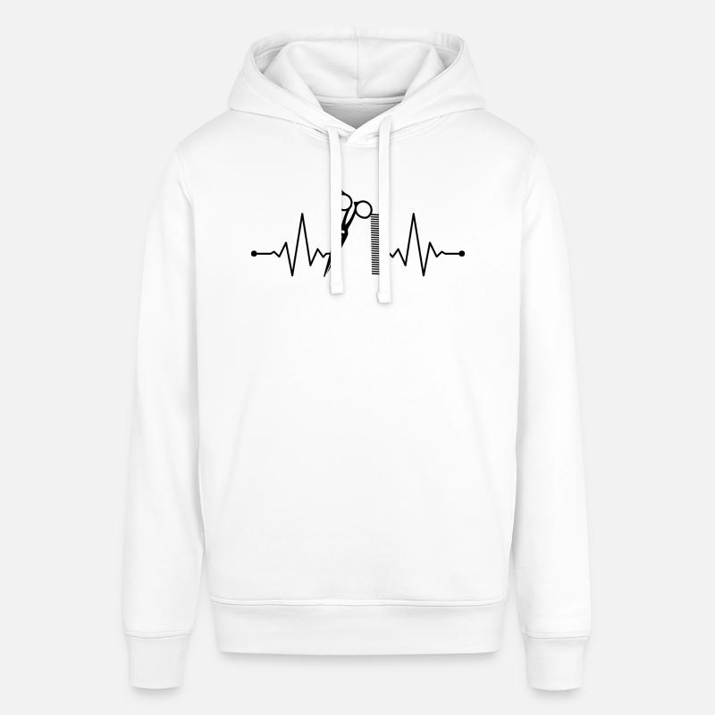 Coiffeur pouls - Sweat à capuche SOUNDER Stanley/Stella Unisexe - blanc