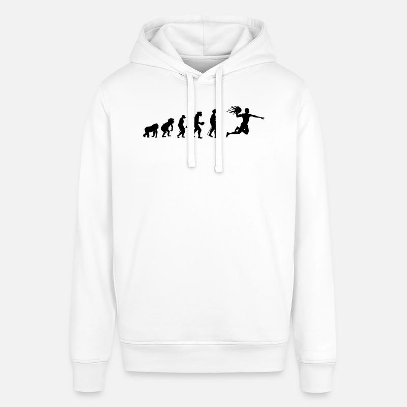 Handball évolution idée cadeau - Sweat à capuche SOUNDER Stanley/Stella Unisexe - blanc