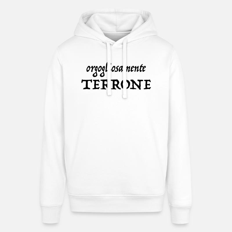 orgogliosamente terrone - Felpa con cappuccio unisex SOUNDER di Stanley/Stella - bianco