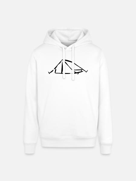 tent_1 - Sweat à capuche SOUNDER Stanley/Stella Unisexe - blanc
