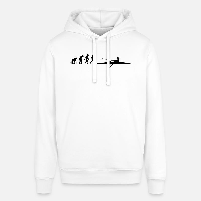 Évolution de l'aviron - Sweat à capuche SOUNDER Stanley/Stella Unisexe - blanc