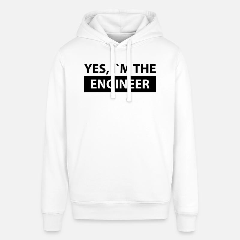 yes i´m the engineer - Sweat à capuche SOUNDER Stanley/Stella Unisexe - blanc