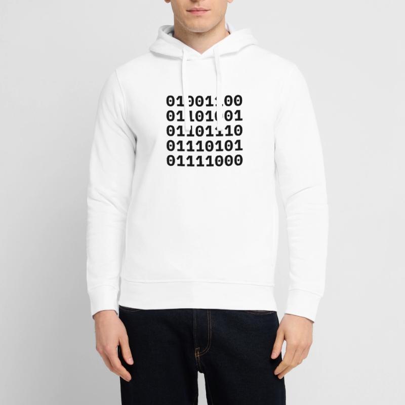 "LINUX" in binary code. Stanley/Stella SOUNDER Unisex Hoodie
