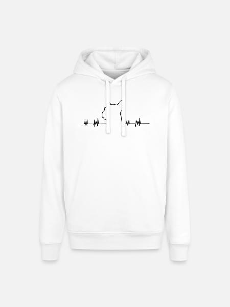 Bulldog - Stanley/Stella SOUNDER Unisex Hoodie - white