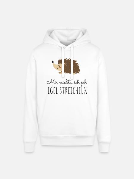 Igel streicheln - Stanley/Stella Unisex Hoodie SOUNDER - Weiß