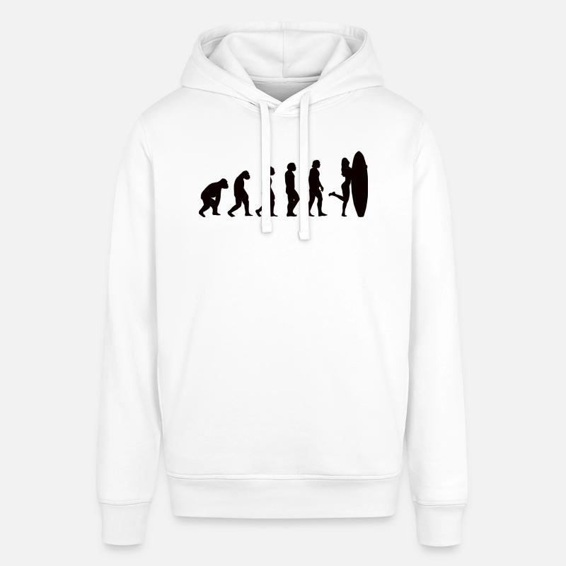 Surfer Surfboard Surf Evolution Surf - Sweat à capuche SOUNDER Stanley/Stella Unisexe - blanc