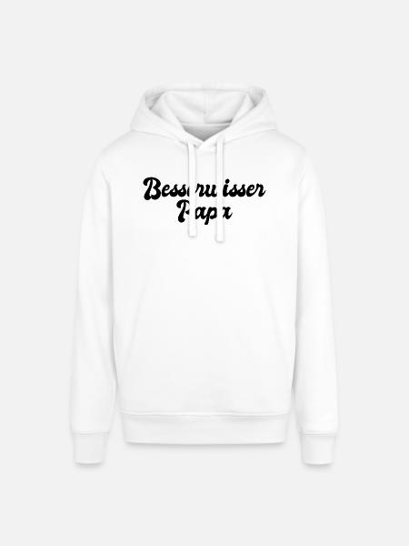 Besserwisser Papa - Stanley/Stella Unisex Hoodie SOUNDER - Weiß