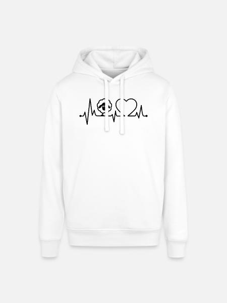 Sheep heartbeat - Stanley/Stella SOUNDER Unisex Hoodie - white