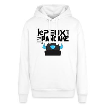 Je ne peux pas j'ai pancake pekka jeux geek cadeau - Sweat à capuche SOUNDER Stanley/Stella Unisexe - blanc - Devant - Alina (178cm) & Michal (187cm)