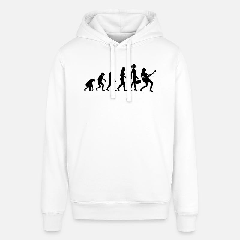 Evolution Guitariste - Sweat à capuche SOUNDER Stanley/Stella Unisexe - blanc