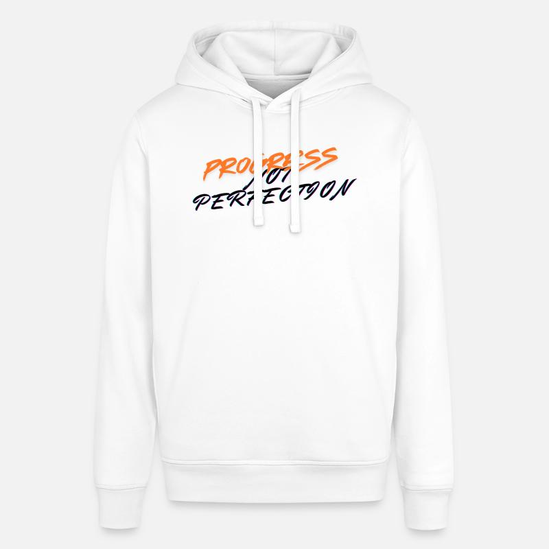 Le progrès, pas la perfection ! - Sweat à capuche SOUNDER Stanley/Stella Unisexe - blanc