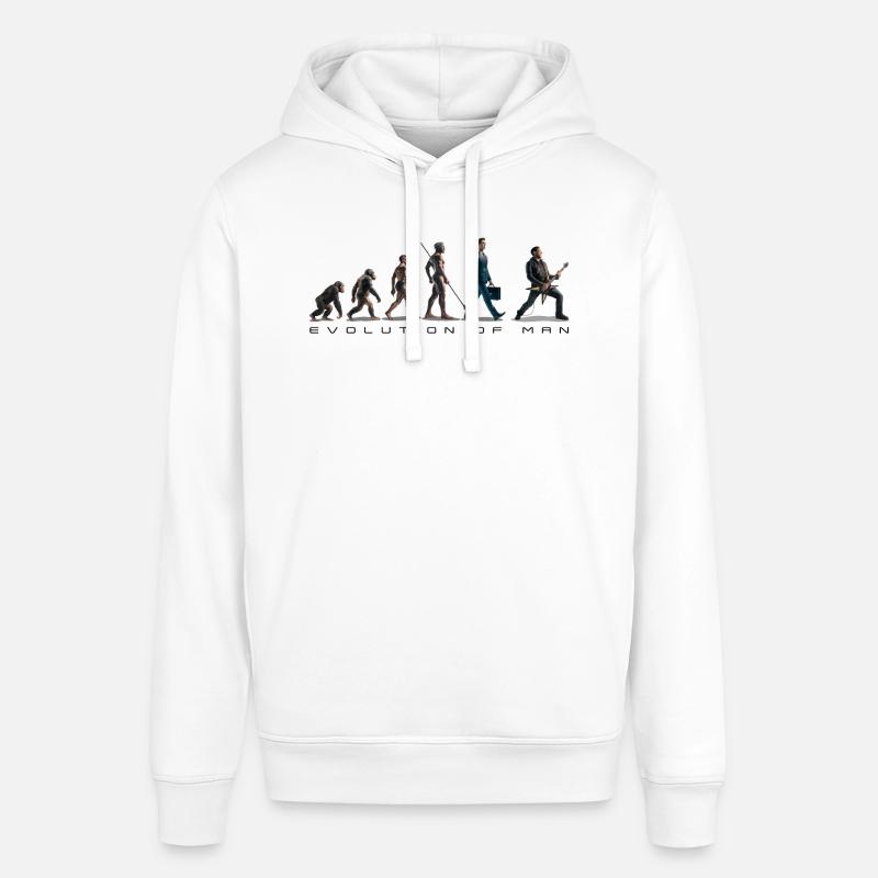 Evolution Guitariste 06 2024 3 - Sweat à capuche SOUNDER Stanley/Stella Unisexe - blanc