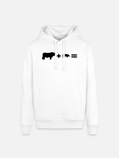 bullenschwein - Stanley/Stella Unisex Hoodie SOUNDER - Weiß