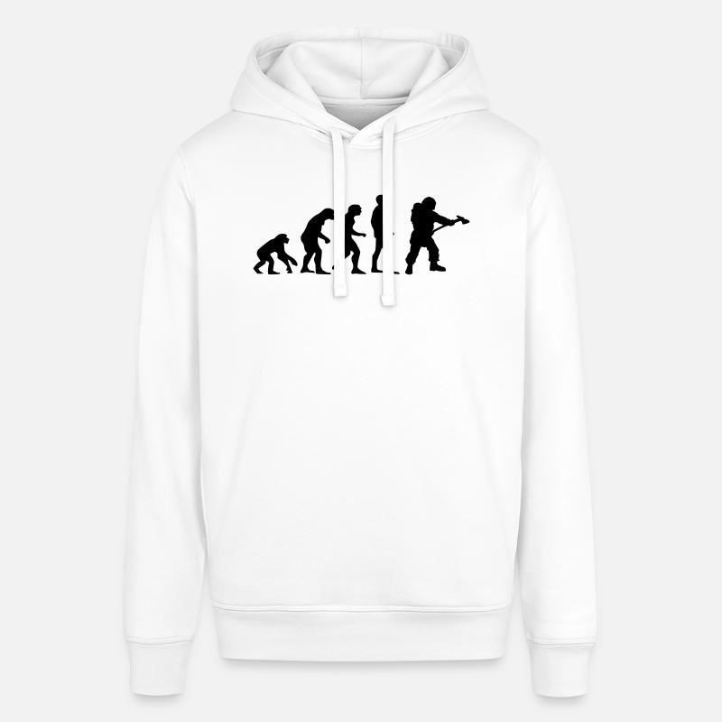 firefighter evolution - Stanley/Stella SOUNDER Unisex Hoodie - white