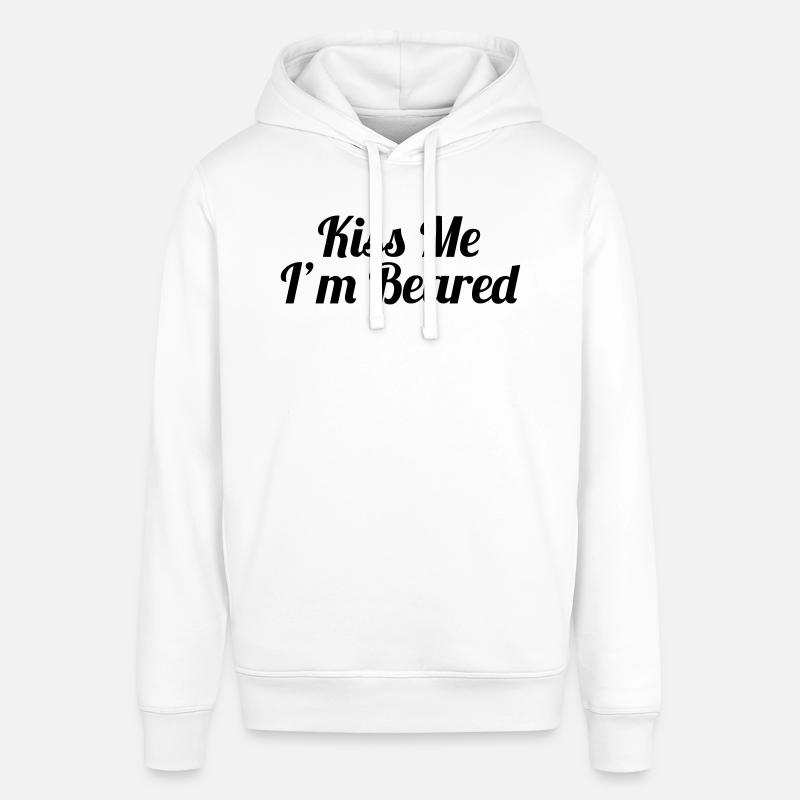Kiss Me, I'm Beared - Sweat à capuche SOUNDER Stanley/Stella Unisexe - blanc