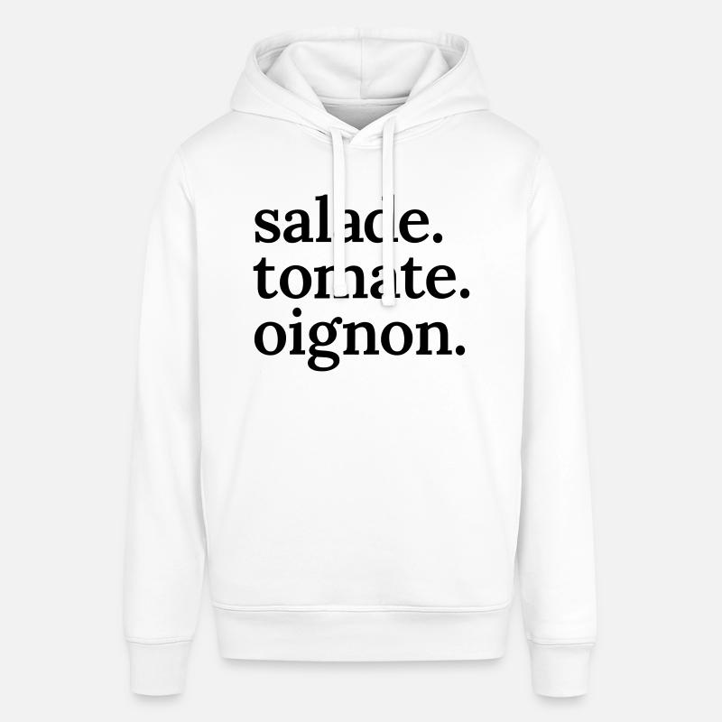Kebab Salade Tomate Oignon - Sweat à capuche SOUNDER Stanley/Stella Unisexe - blanc