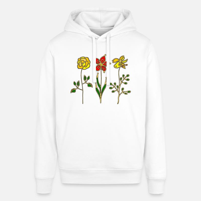 Fleur - Sweat à capuche SOUNDER Stanley/Stella Unisexe - blanc