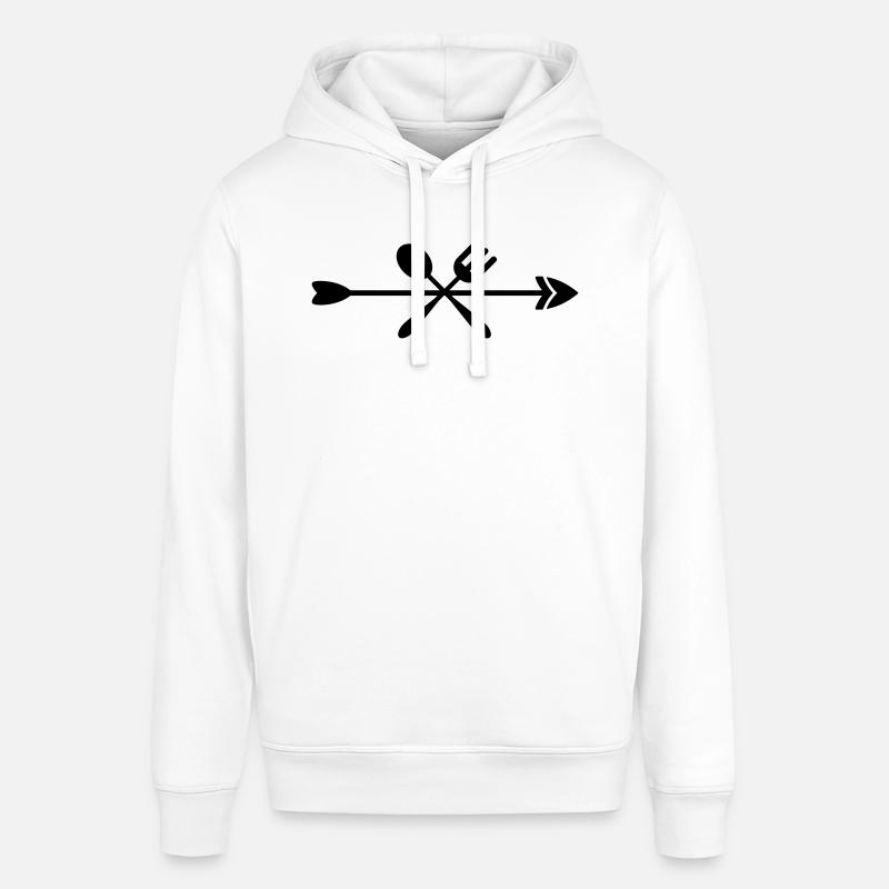 Icône cuisiner et manger - Sweat à capuche SOUNDER Stanley/Stella Unisexe - blanc