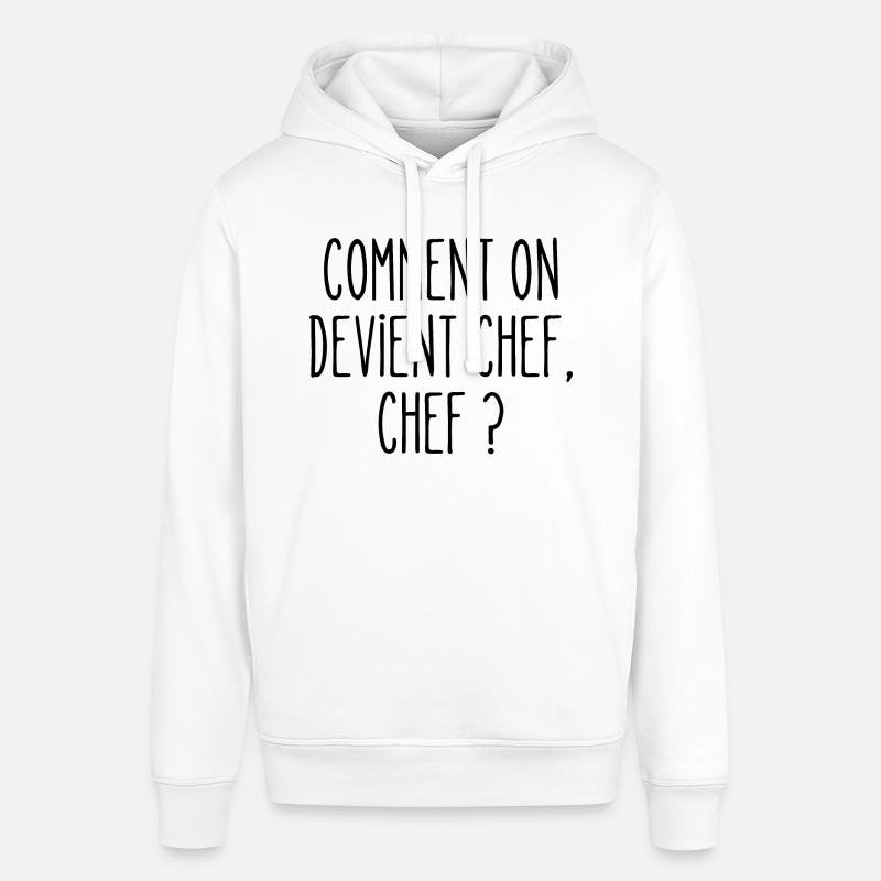 comment on devient chef - Sweat à capuche SOUNDER Stanley/Stella Unisexe - blanc