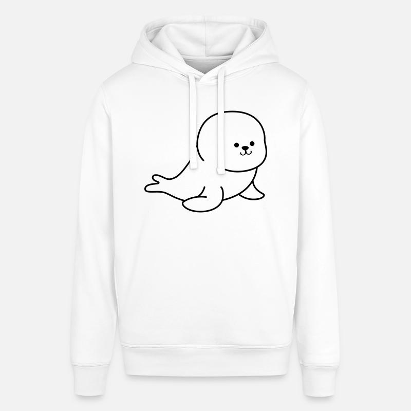 Phoque - Sweat à capuche SOUNDER Stanley/Stella Unisexe - blanc