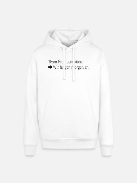 Team Prokrastination - Stanley/Stella Unisex Hoodie SOUNDER - Weiß