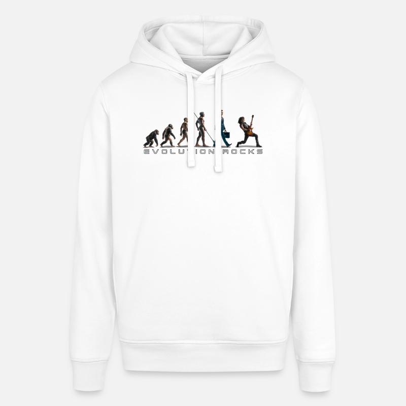 Evolution Guitariste - Sweat à capuche SOUNDER Stanley/Stella Unisexe - blanc