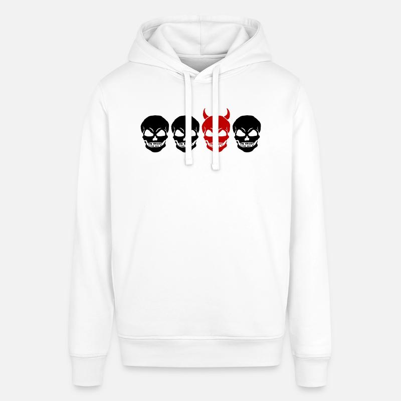 CRÂNE DIFFÉRENT2 -2C - Sweat à capuche SOUNDER Stanley/Stella Unisexe - blanc