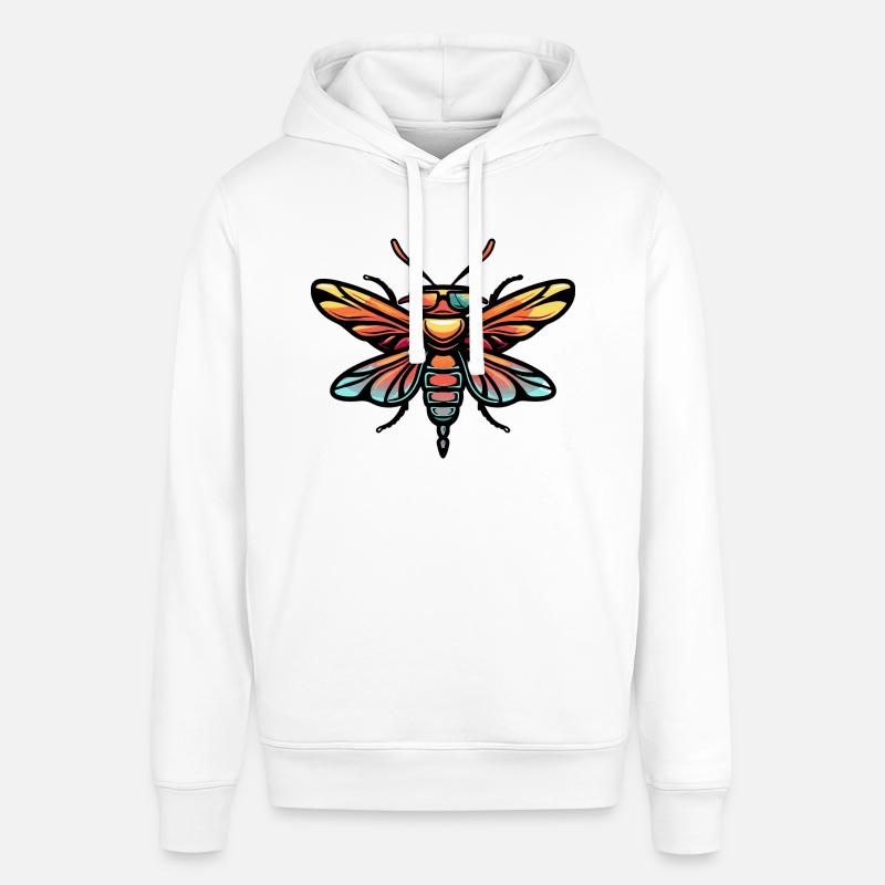 Libellule Bande Dessinée Cool - Sweat à capuche SOUNDER Stanley/Stella Unisexe - blanc