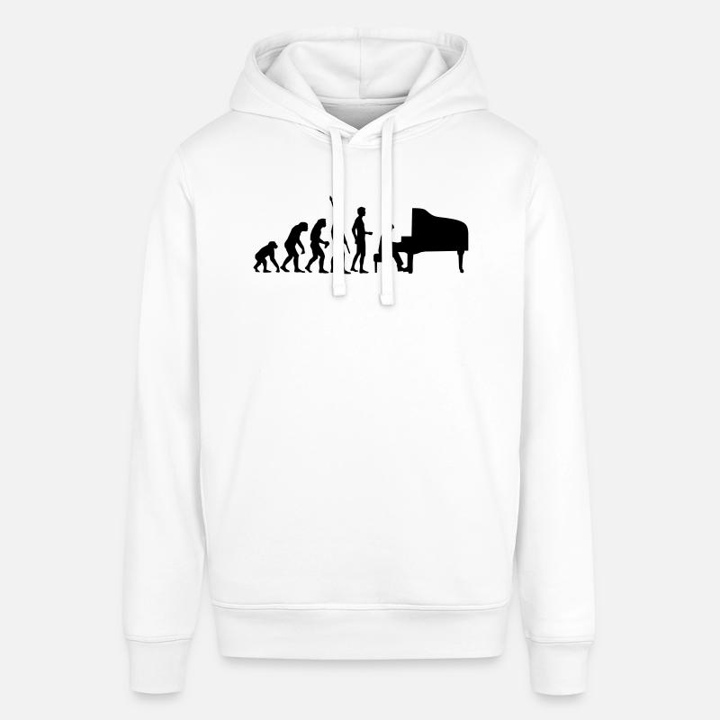 evolution_pianist - Sweat à capuche SOUNDER Stanley/Stella Unisexe - blanc