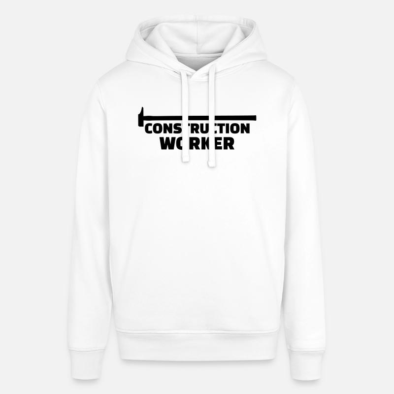 Construction worker - Sweat à capuche SOUNDER Stanley/Stella Unisexe - blanc