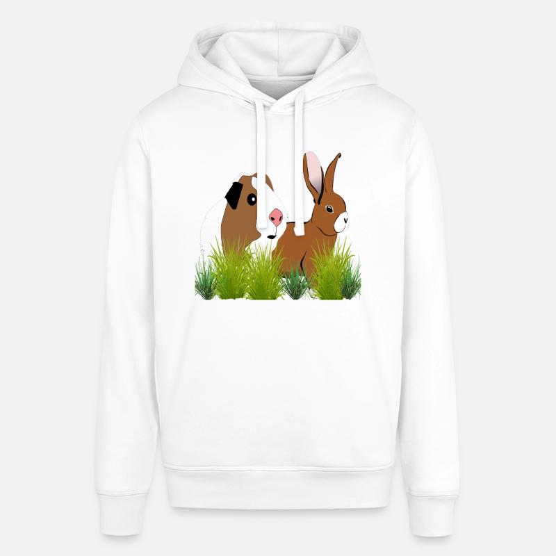 Cobaye lapin de conception - Sweat à capuche SOUNDER Stanley/Stella Unisexe - blanc