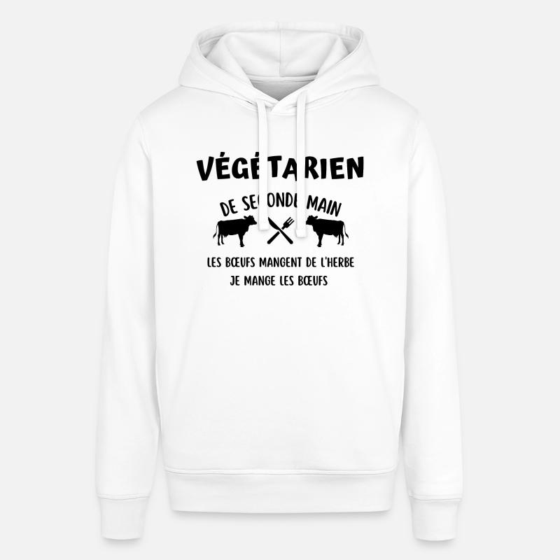 végétarien de seconde main - Sweat à capuche SOUNDER Stanley/Stella Unisexe - blanc