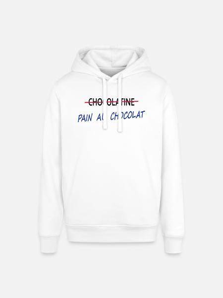 Pain au chocolat - Sweat à capuche SOUNDER Stanley/Stella Unisexe - blanc
