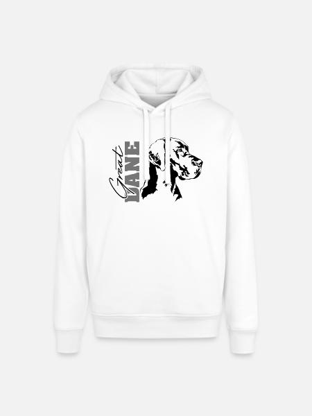 GREAT DANE Portrait Wilsigns - Stanley/Stella SOUNDER Unisex Hoodie - white