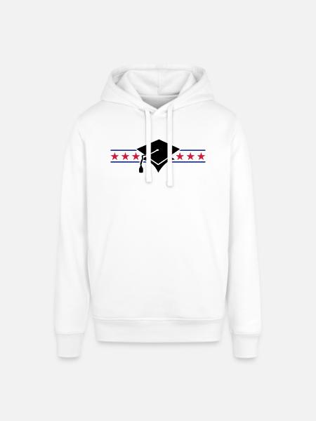 scholar hat / Gelehrtenhut (3c) - Stanley/Stella SOUNDER Unisex Hoodie - white