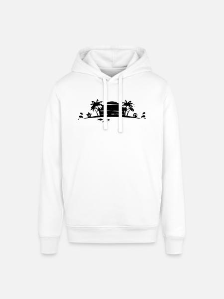 Sommer - Palmen Strand - Stanley/Stella Unisex Hoodie SOUNDER - Weiß