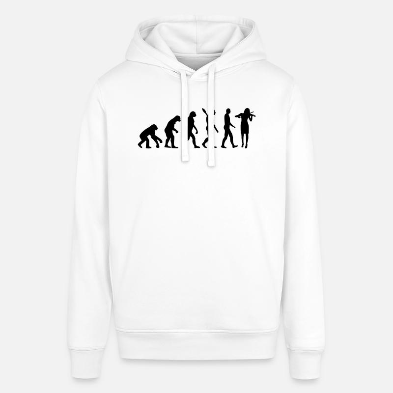 Evolution Violon - Sweat à capuche SOUNDER Stanley/Stella Unisexe - blanc