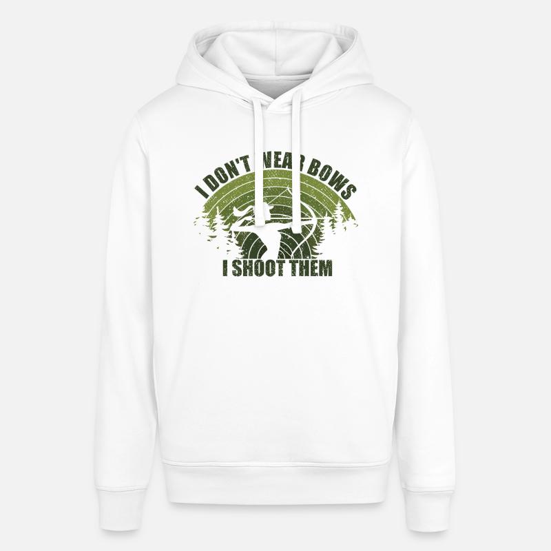 Bogenschießen Bogenjagd Bogenjägerin Mädchen - Stanley/Stella Unisex Hoodie SOUNDER - Weiß