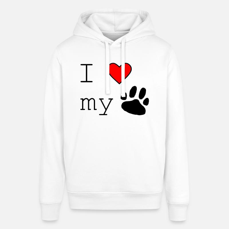 J’aime mon chien - Sweat à capuche SOUNDER Stanley/Stella Unisexe - blanc