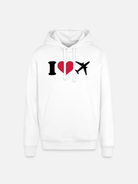 Flugzeug - Stanley/Stella Unisex Hoodie SOUNDER - Weiß