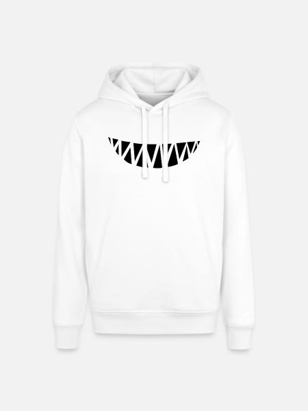 Monster teeth - Stanley/Stella SOUNDER Unisex Hoodie - white