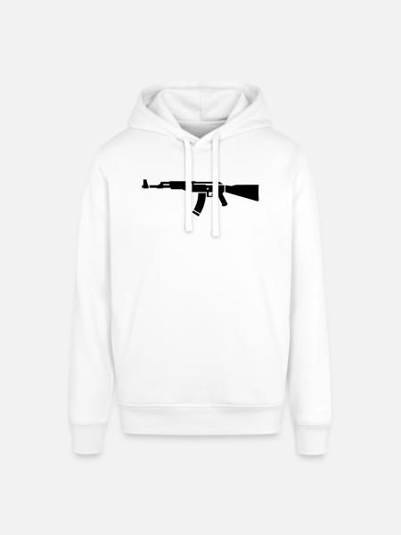 AK 47 - Stanley/Stella SOUNDER Unisex Hoodie - white