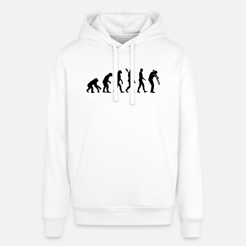 Evolution Trombone - Sweat à capuche SOUNDER Stanley/Stella Unisexe - blanc