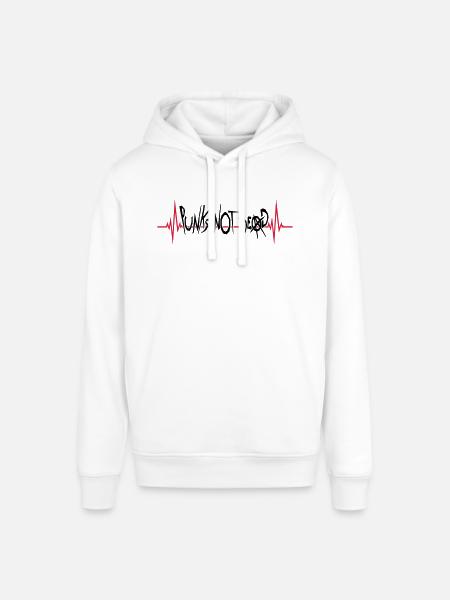 punks not dead quote - Stanley/Stella SOUNDER Unisex Hoodie - white