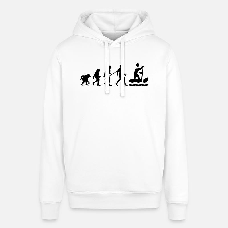 Design cool « Evolution Rowing Shirt » - Sweat à capuche SOUNDER Stanley/Stella Unisexe - blanc