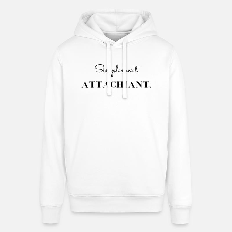 Simplement attachiant - Sweat à capuche SOUNDER Stanley/Stella Unisexe - blanc