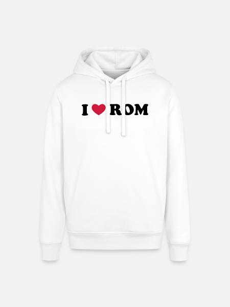 I Love Rom - Stanley/Stella Unisex Hoodie SOUNDER - Weiß